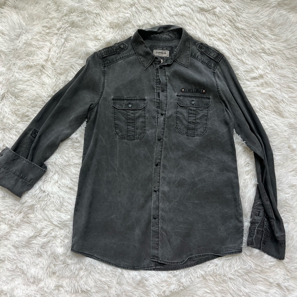 Express Boyfriend Button up Shirt